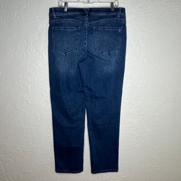 Democracy Women's Ab"solution High Rise Straight Leg Jeans Size 16 Blue NWT - Picture 2 of 9